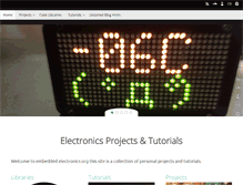 Tablet Screenshot of embeddedelectronics.org